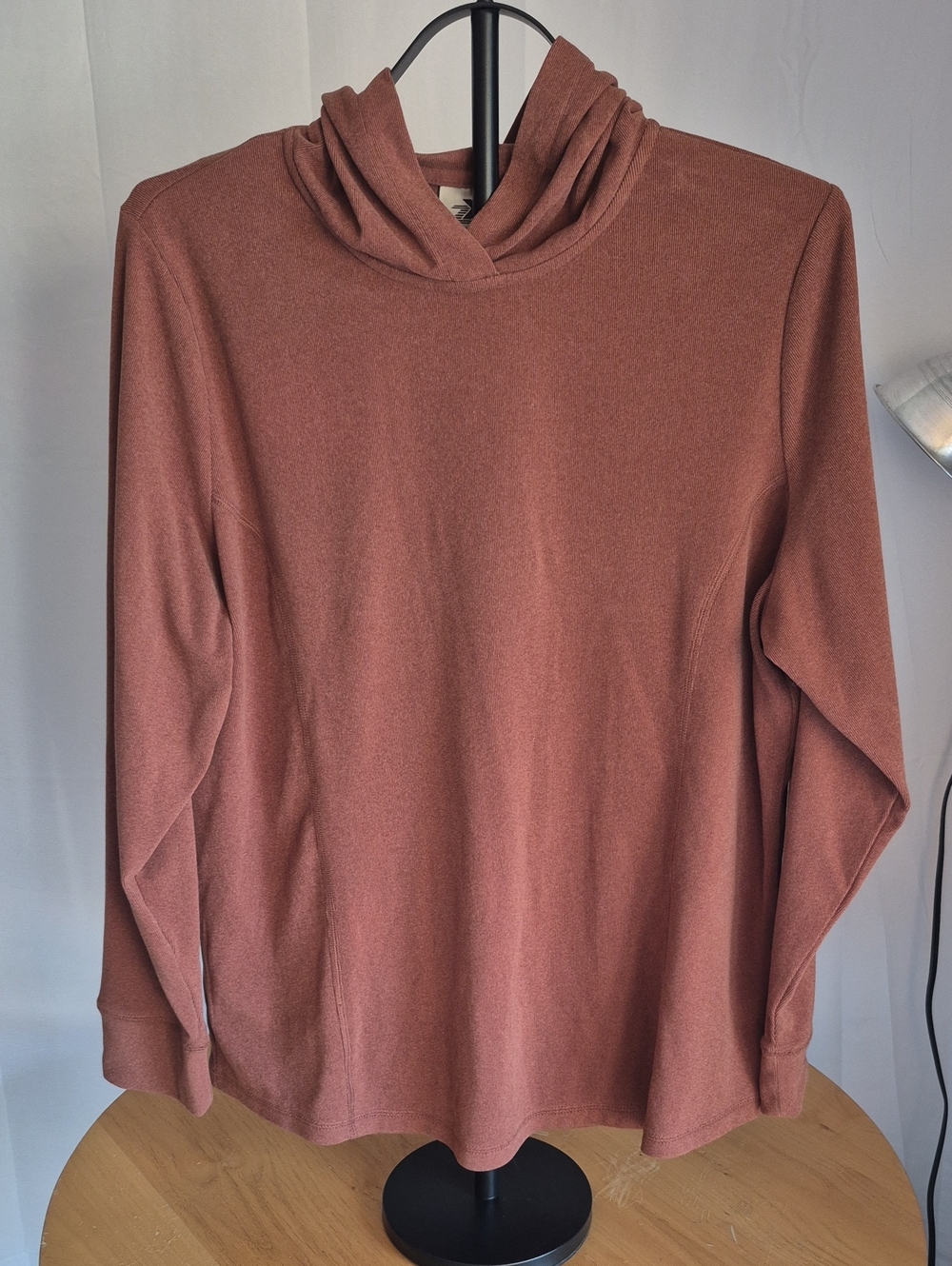 ZeroXposur Women's Twist Cowl Neck Sweater - Rust Brown